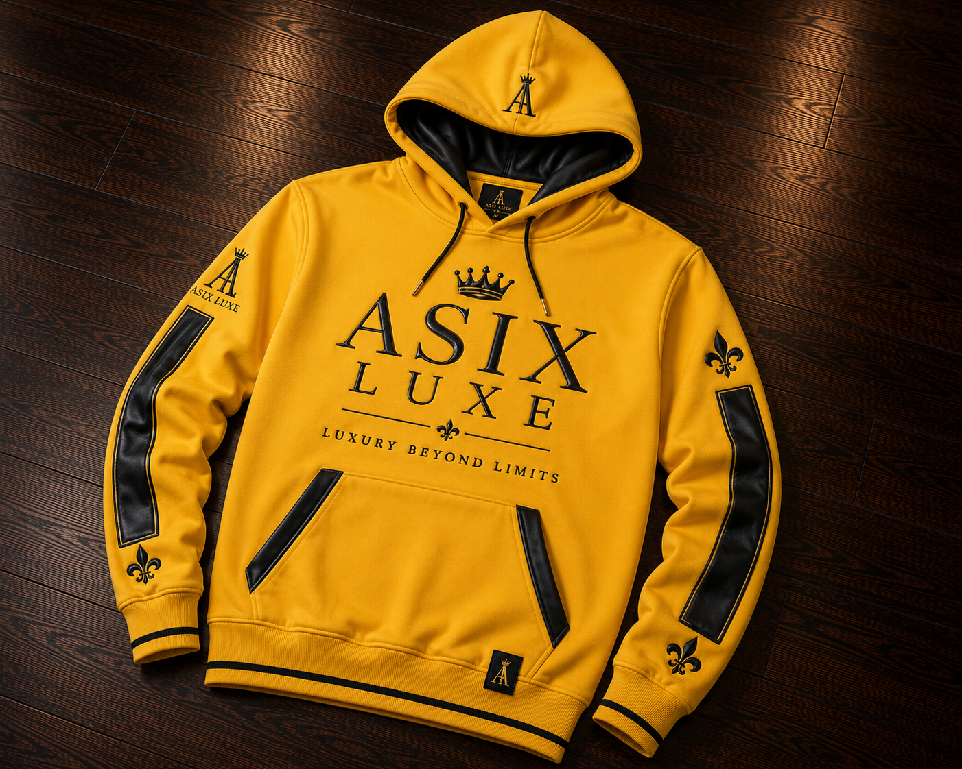 ASIX LUXE Yellow & Black Hoodie